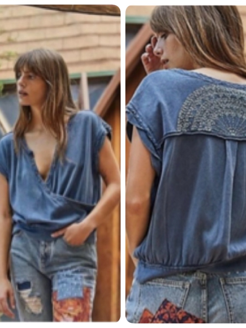 Free People WRAP IT UP TOP SIZE MEDIUM